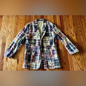 Polo Ralph Lauren - Madras Plaid Cotton 3-button Blazer. 44 R Custom Fit